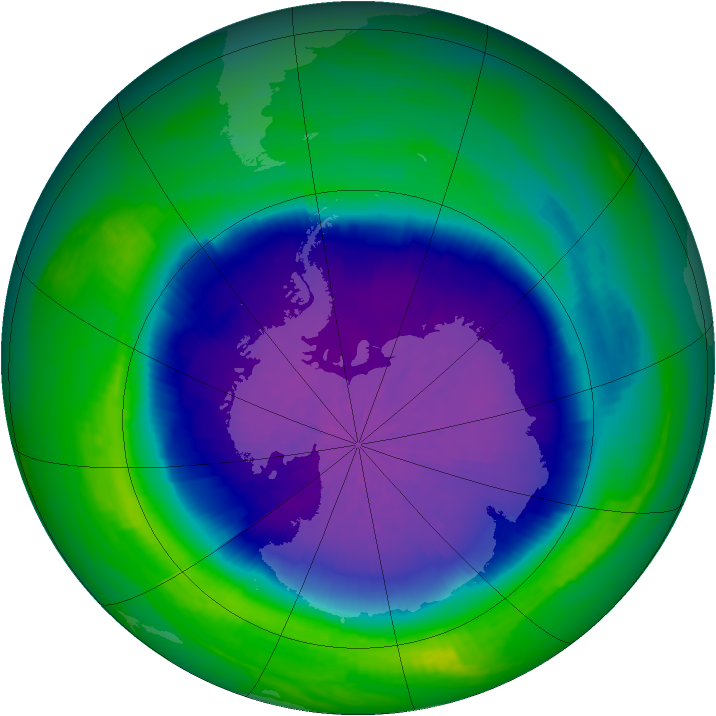 Ozone Map 2001-10-02